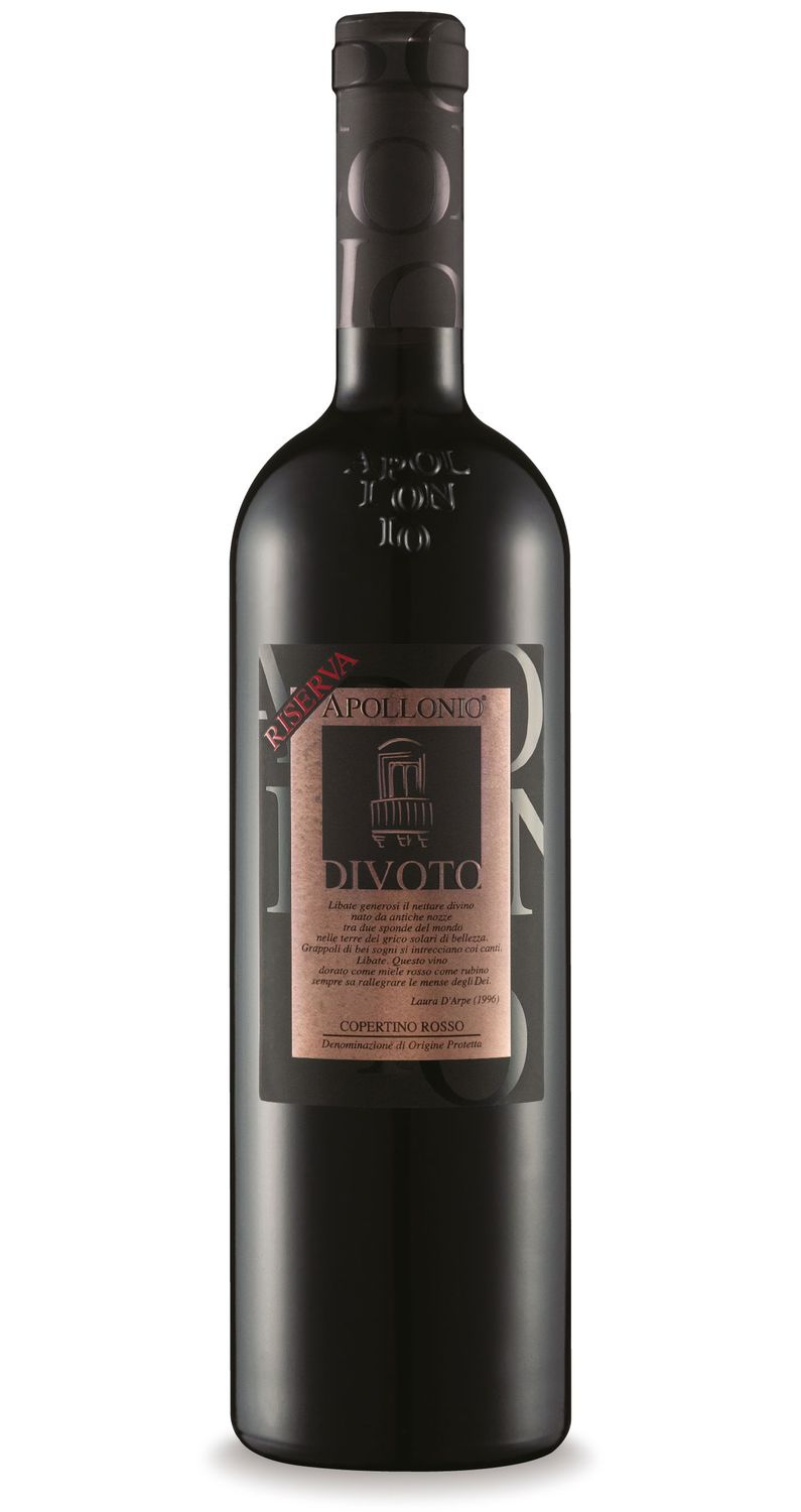 Apollonio &quot;Divoto&quot; Copertino D.O.P Montepulciano Negroamaro Rosso Riserva