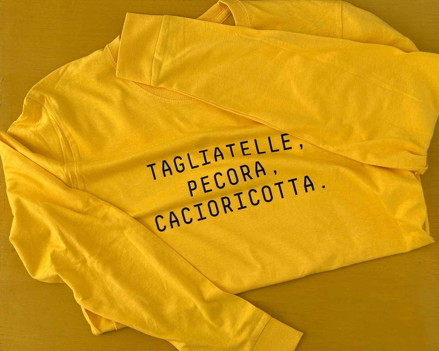 T-Shirt &quot;Tagliatelle Pecora Cacioricotta&quot;