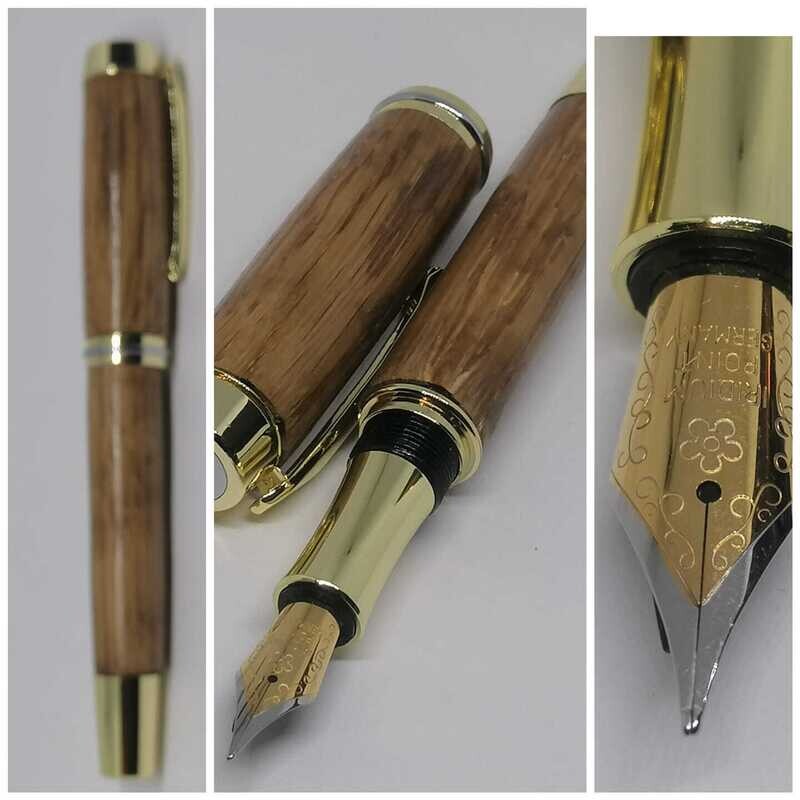 Oak fountain pen