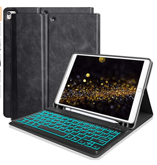 Tastiera bluetooth + custodia per iPad diversi modelli