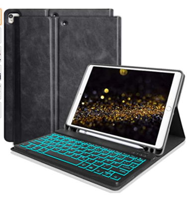 Tastiera bluetooth + custodia per iPad diversi modelli
