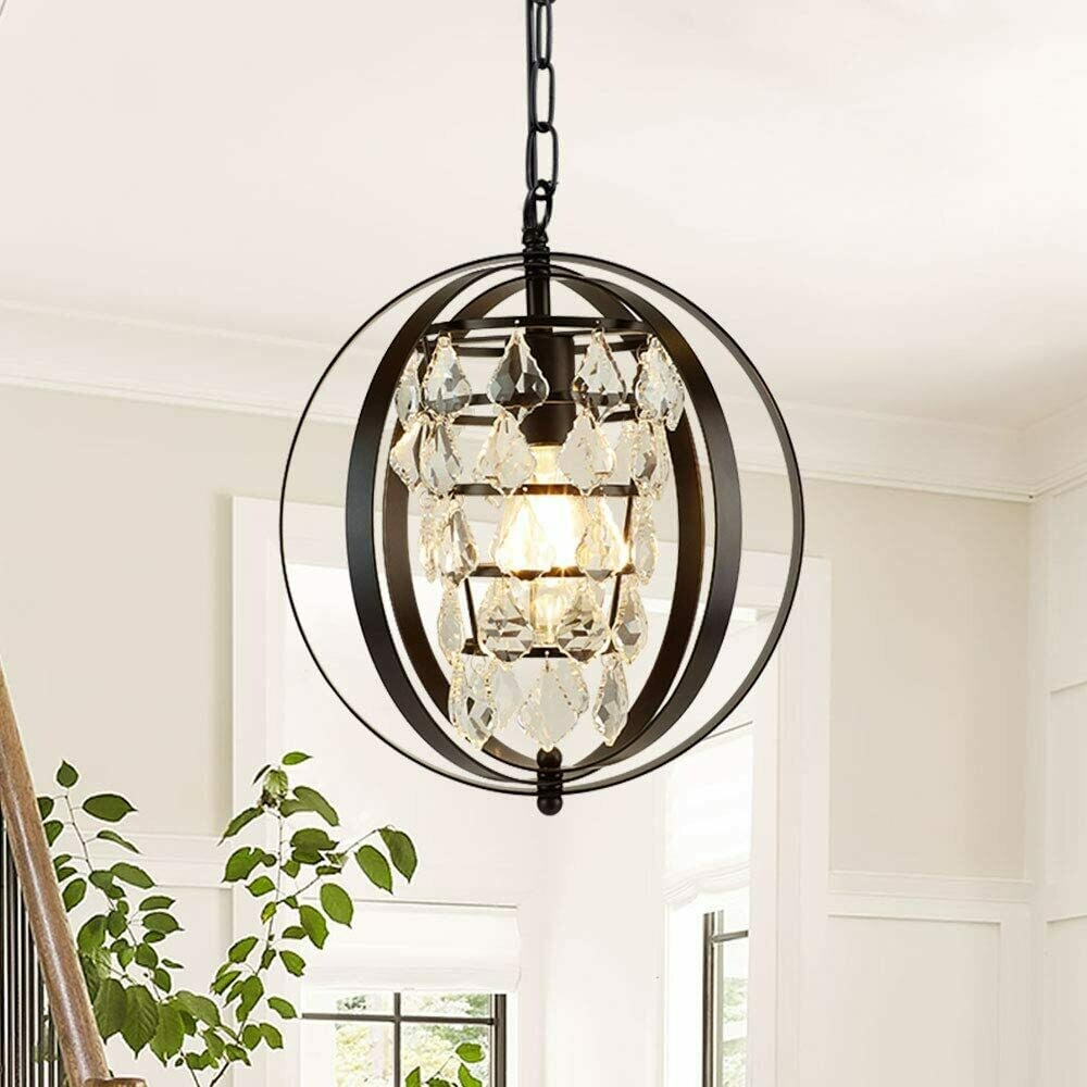 Depuley Industrial Metal Pendant Light Globe Chandelier Lights