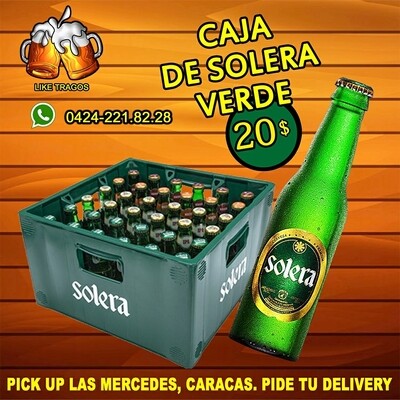 CAJA DE CERVEZA SOLERA VERDE