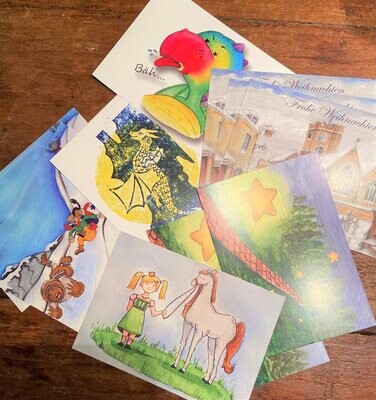 Postkarten-Set 5 Stück Weihnachten