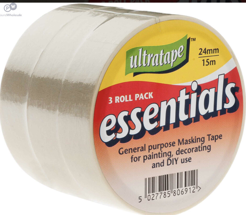 3pc Essentials Masking Tape