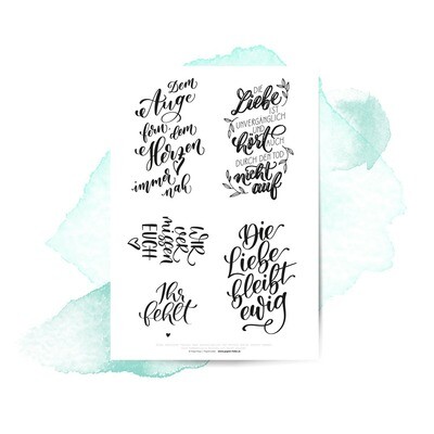 „Ihr fehlt“ – Handlettering-Vorlage für Grabkerzen