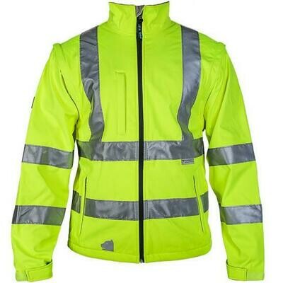 Warnschutz-Softshelljacke neongelb