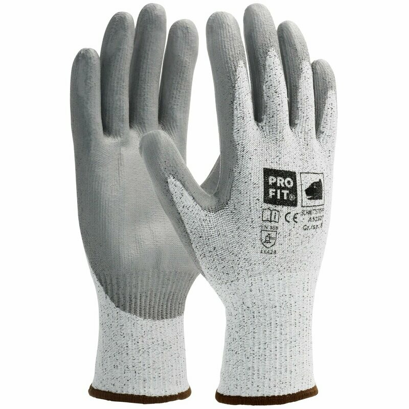 Schnittschutzhandschuh - PU, Level B, mit HPPE-Faser - 12 Paar Schnittschutzhandschuh - PU, Level B, mit HPPE-Faser - 12 Paar