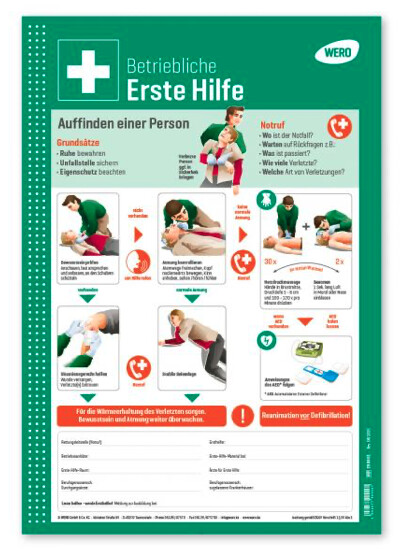 Schild: Betriebliche Erste Hilfe - WERO Schild: Betriebliche Erste Hilfe - WERO