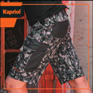*Restposten* Arbeitsshort Camouflage "Tenere PRO" - Kapriol