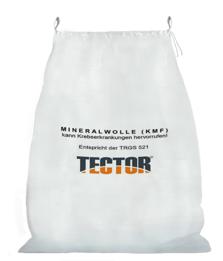 PP Gewebesack für Mineralwolle - KMF-Sack mit Hebeschlaufen, Beschichtet PP Gewebesack für Mineralwolle - KMF-Sack mit Hebeschlaufen, Beschichtet