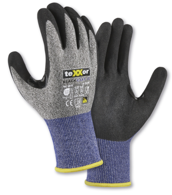 teXXor® Schnittschutz-Strickhandschuhe BLACK CUT® C
