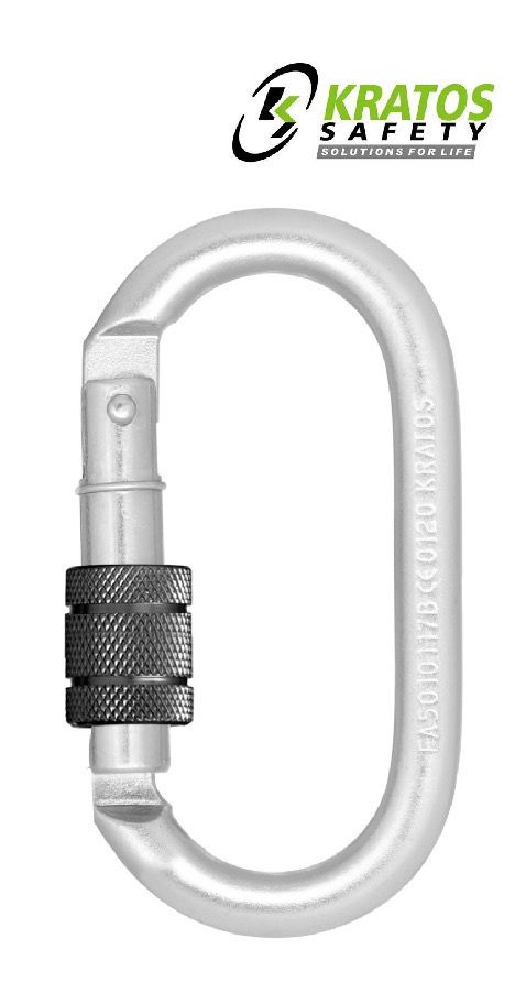 Schraub-Karabiner aus Stahl von KRATOS®