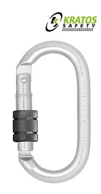 Schraub-Karabiner aus Stahl von KRATOS®