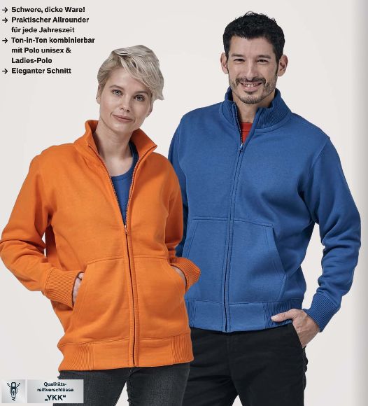 Hochwertige Sweatjacke mit Stehkragen – Perfekt für Arbeit und Freizeit