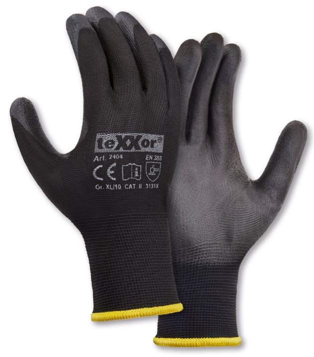 teXXor® Polyester-Strickhandschuhe 2404 – PU-beschichtet