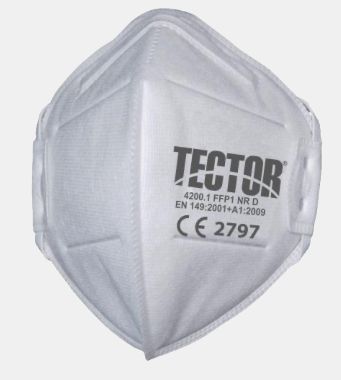 Feinstaub Faltmaske FFP1 NR D – Tector® - EN 149:2001 + A1:2009 Feinstaub Faltmaske FFP1 NR D – Tector® - EN 149:2001 + A1:2009