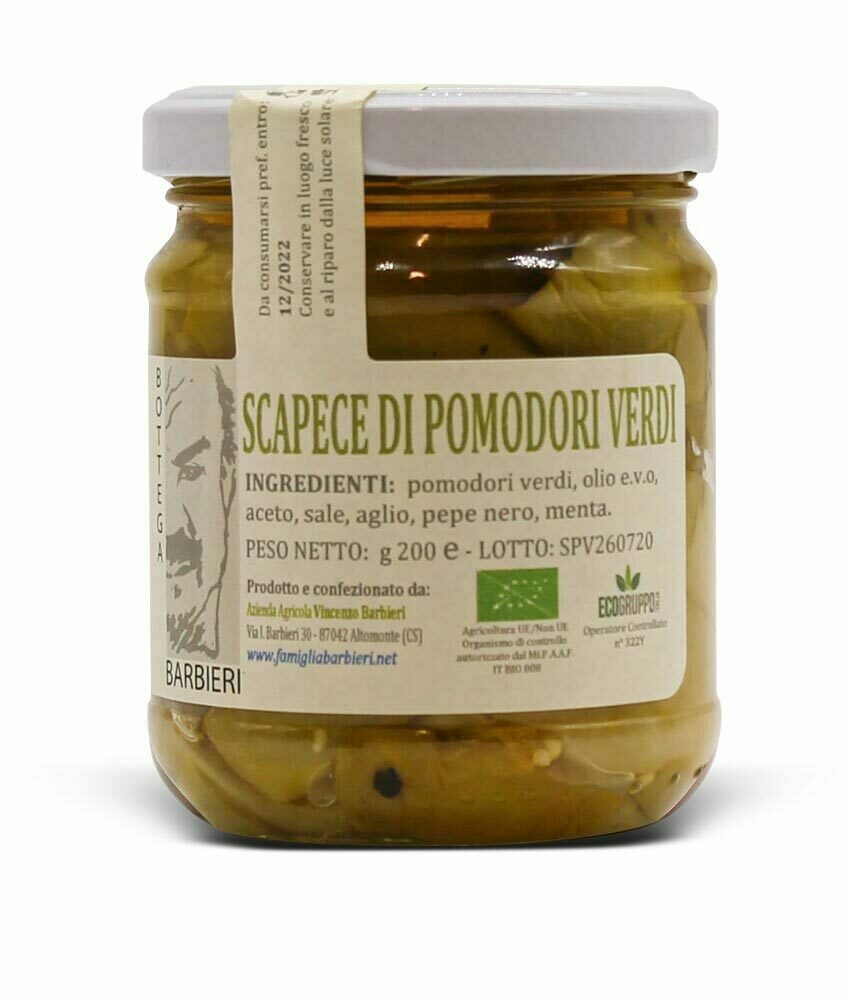 Scapece di pomodori verdi 200g - Famiglia Barbieri