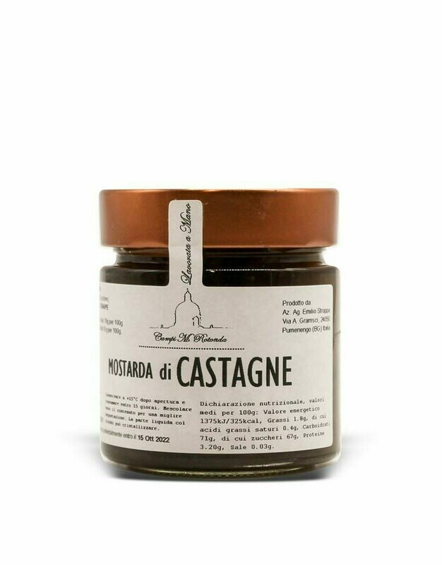 Mostarda di castagne 300g Di Emilio Stroppa Pumenengo (BG)