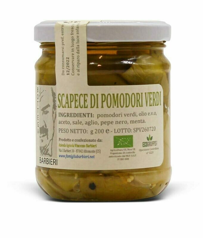 Scapece di pomodori verdi 200g - Famiglia Barbieri