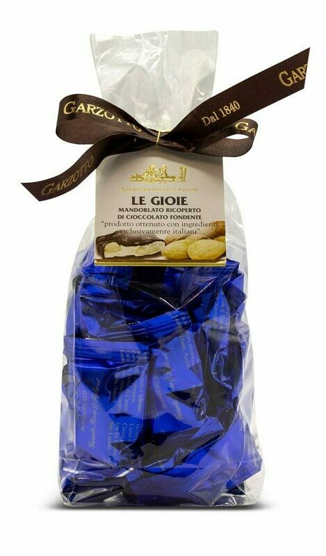 Garzotto Le Gioie Mandorlato ricoperto di cioccolato fondente 200g Garzotto Le Gioie Mandorlato ricoperto di cioccolato fondente 200g
