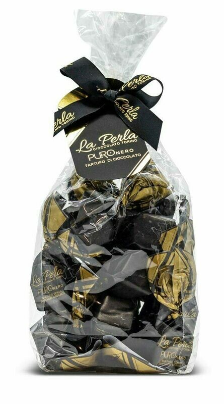 La Perla Puro Nero Tartufo di cioccolato fondente con nocciole 200 gr