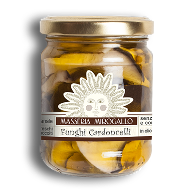 Funghi Cardoncelli in Olio Extravergine di Oliva Gr185