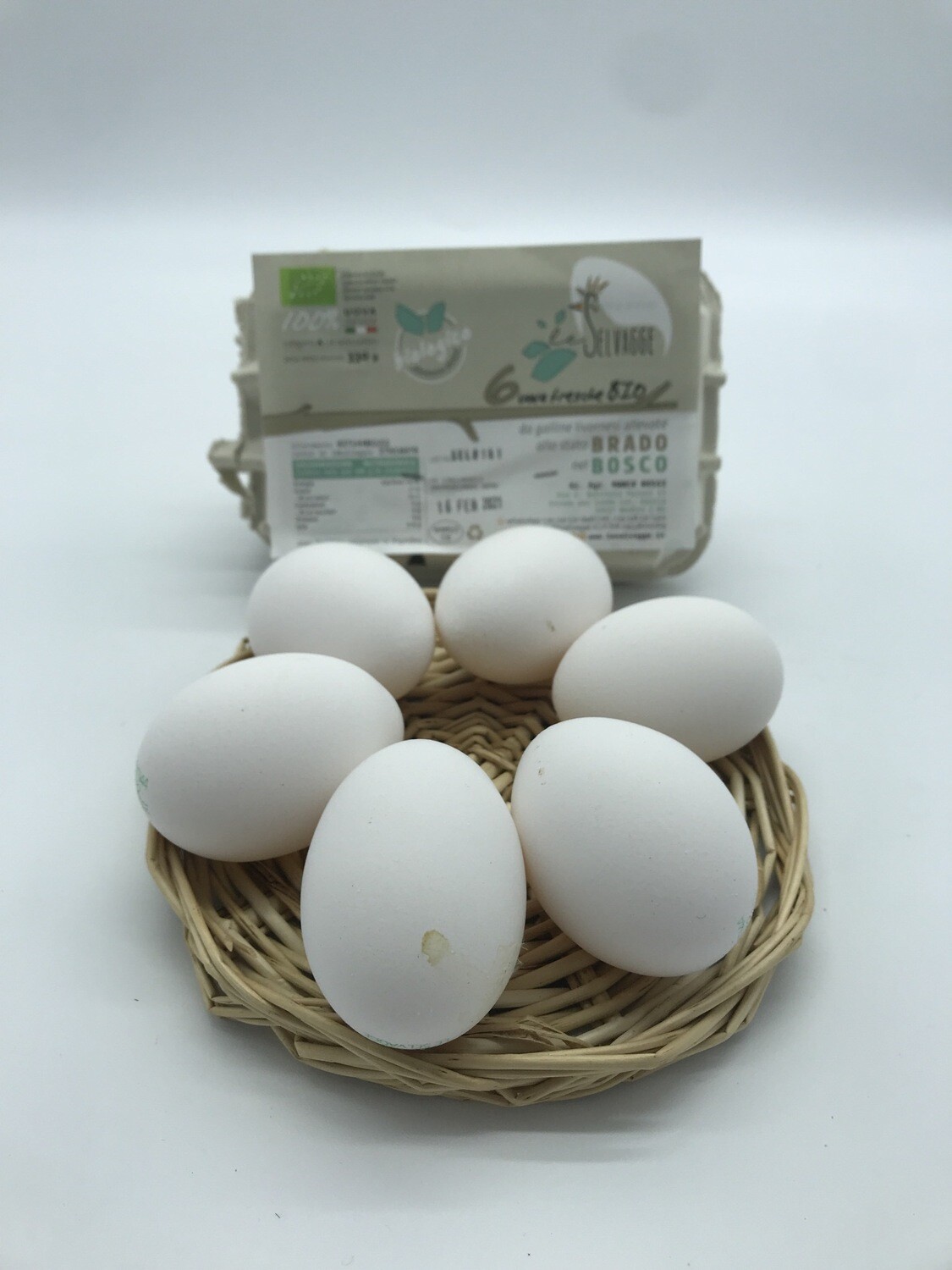 Uova Fresche Bio Allevate All’aperto 6 pezzi