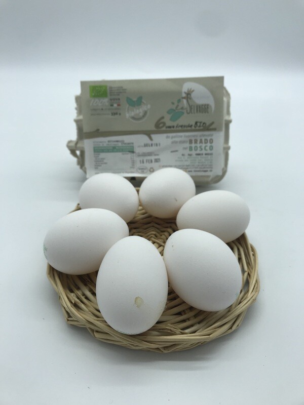 Uova Fresche Bio Allevate All’aperto 6 pezzi