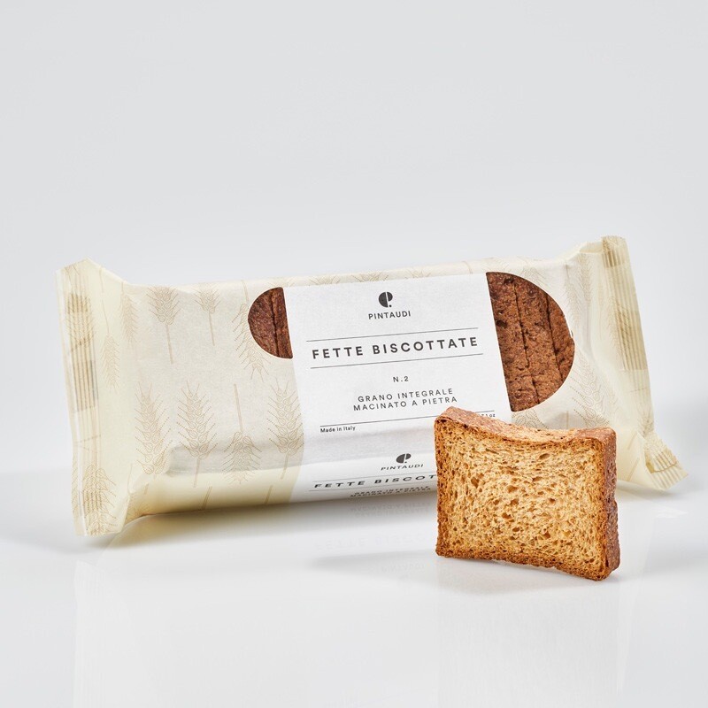 Pintaudi Fette Biscottate n. 2 - Grano integrale macinato a pietra
