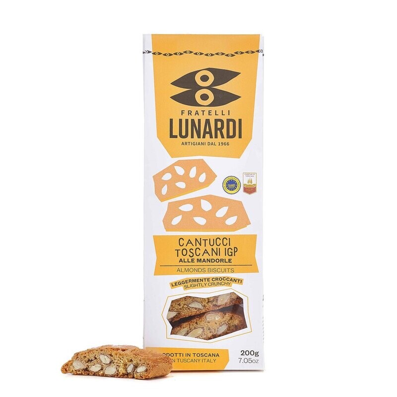 Fratelli Lunardi Biscotti Cantucci toscani IGP alle mandorle 200 gr