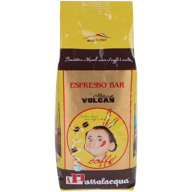 Black Vulcan caffè in grani Passalacqua 500g