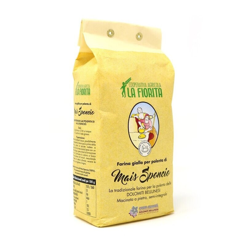 Farina gialla di Mais Sponcio 1000g - La Fiorita