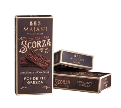 Cioccolata Scorza Fondente Grezza 90% 20g - Majani
