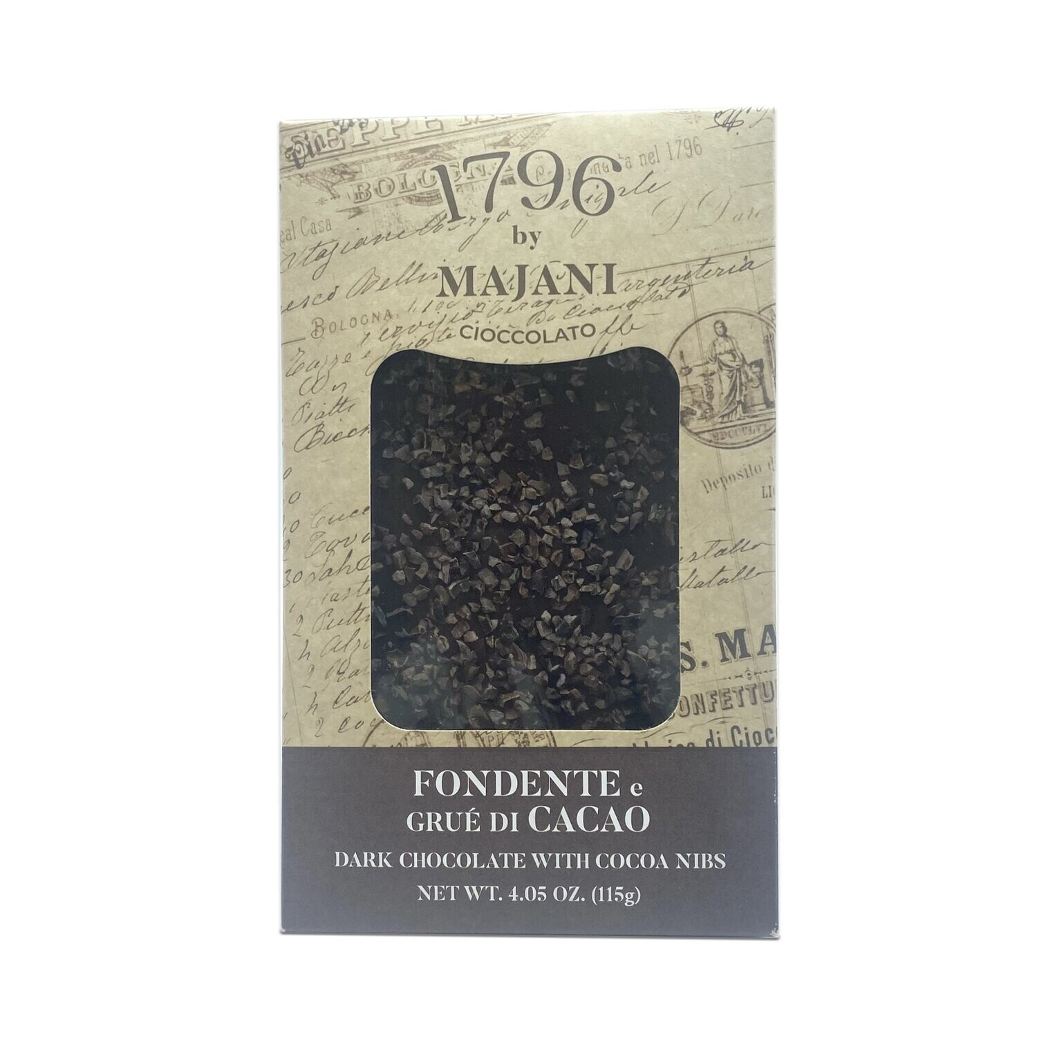 Cioccolato Fondente e Gruè di Cacao 115g - Majani