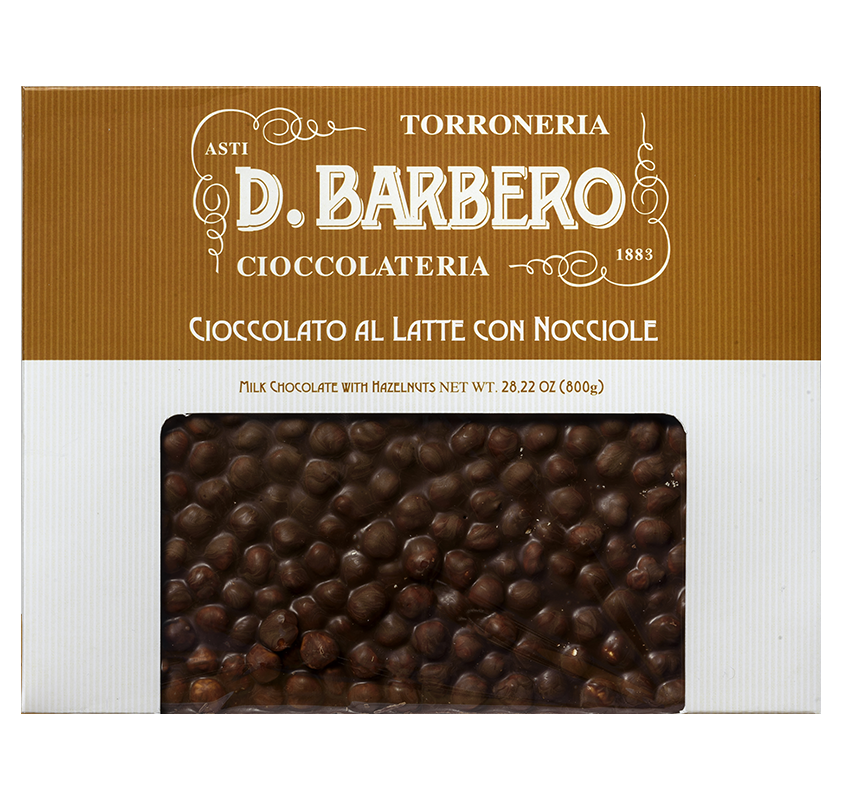 Cioccolato al Latte con Nocciole 800g - Barbero