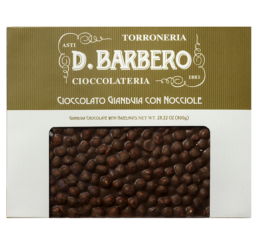 Cioccolato Gianduia con Nocciole 800g - Barbero