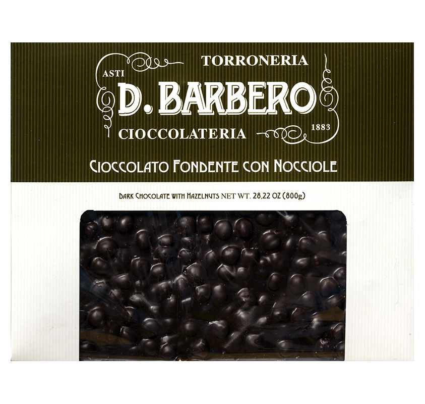 Cioccolato Fondente con Nocciole 800g - Barbero