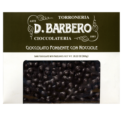 Cioccolato Fondente con Nocciole 800g - Barbero