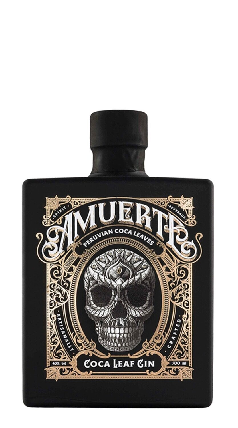 Gin 'Coca Leaf Black' 70cl - Amuerte
