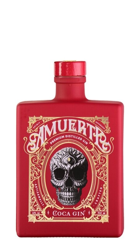 Gin 'Coca Leaf Red' 70cl - Amuerte