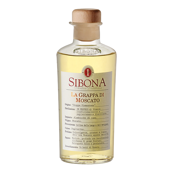 La Grappa di Moscato Sibona 200 ml - vol. 40 %