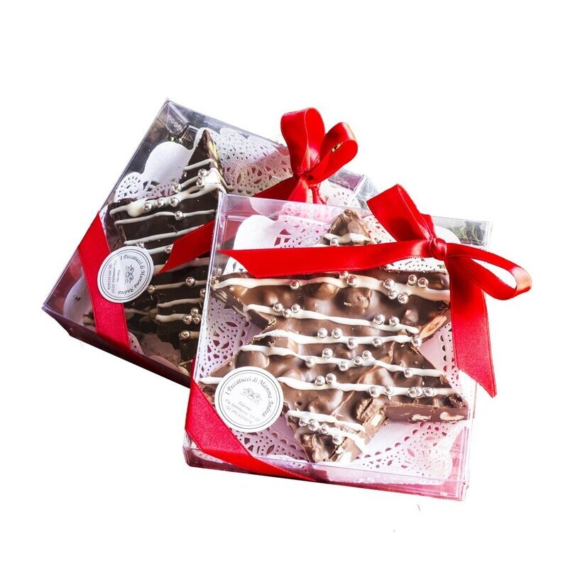 I Peccatucci di Mamma Andrea Stellina di cioccolato torronato fondente e pistacchi 120g -