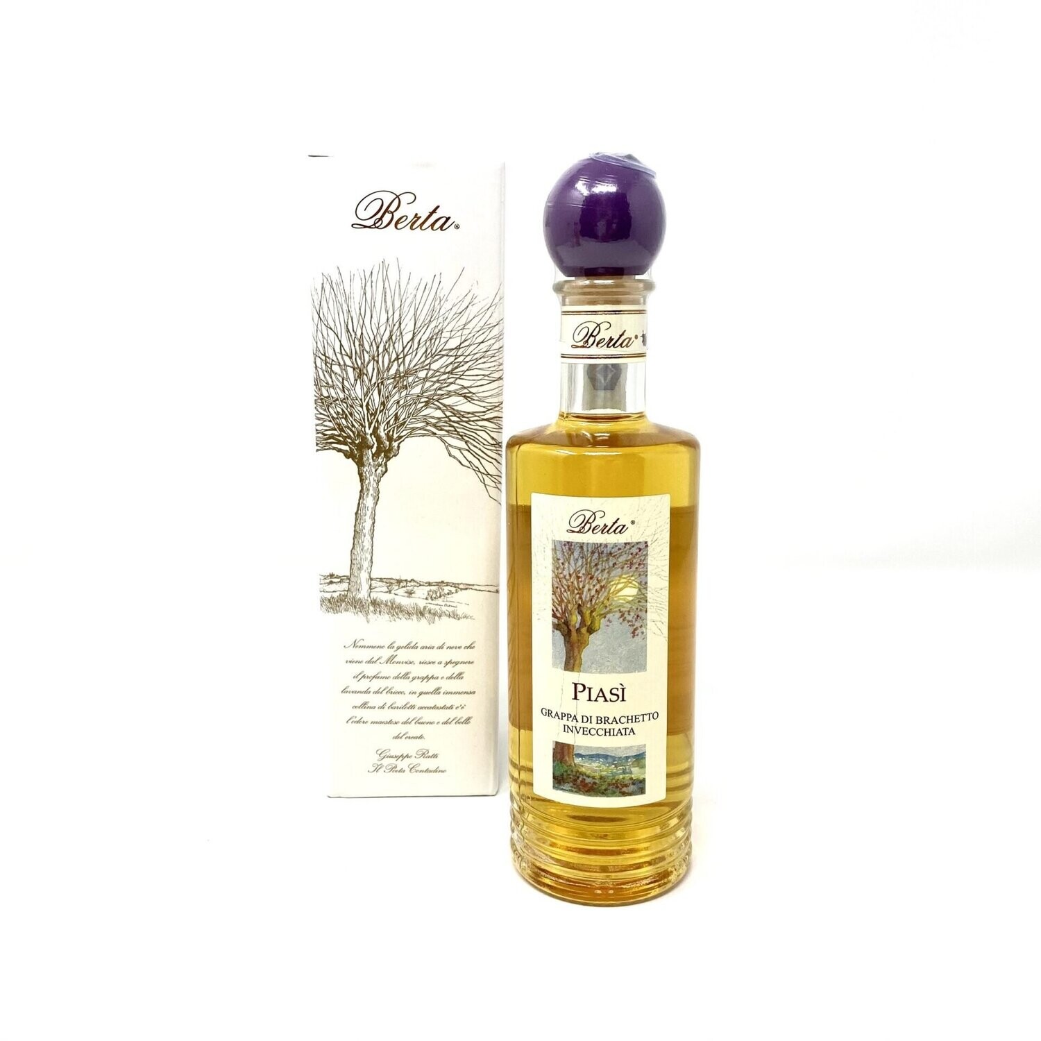 Grappa di Brachetto Invecchiata Piasì  20cl - Distillerie Berta