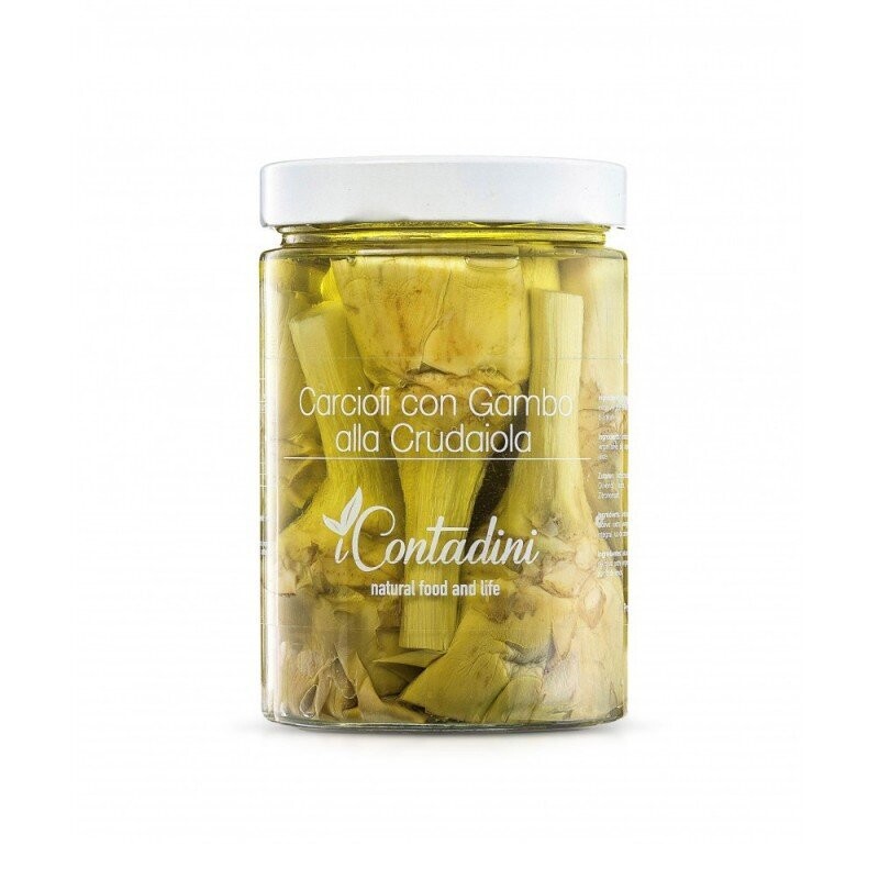 I Contadini Carciofi Con Gambo Alla Crudaiola 520g
