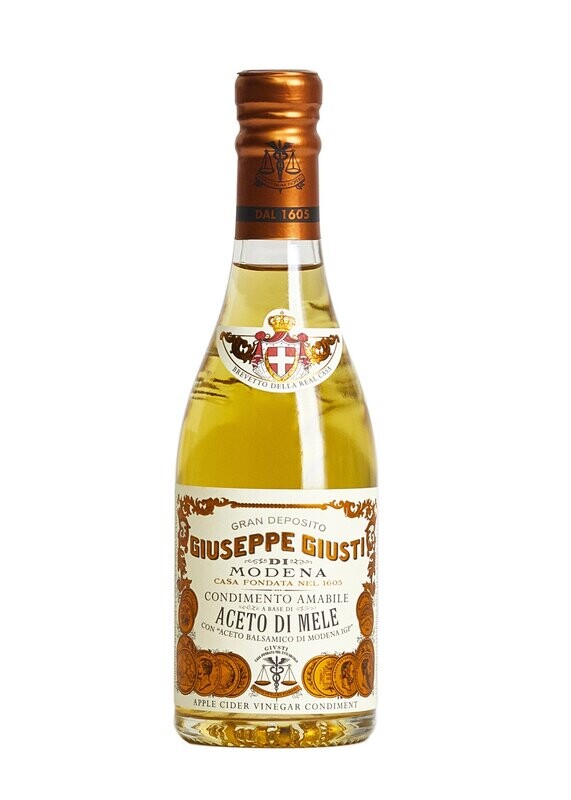 Giuseppe Giusti  Condimento AMABILE A BASE DI ACETO DI MELE E "ACETO BALSAMICO DI MODENA IGP" 250 ml