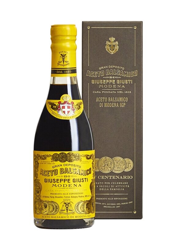 Giusti Aceto Balsamico di Modena 4 MEDAGLIE D'ORO CHAMPAGNOTTA  250 ml