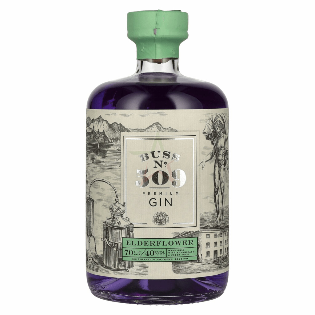 Buss N°509 ELDERFLOWER Belgium Flavor Gin Author Collection 0,70 cl