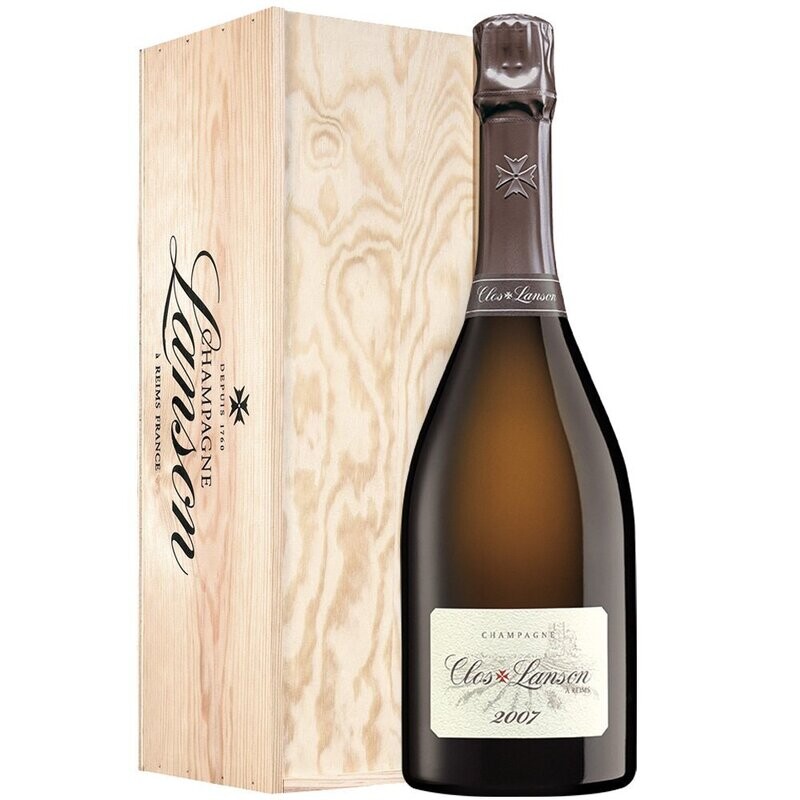 Champagne Extra Brut AOC "Clos Lanson" 2007 - Lanson (cassetta di legno) 0,75 L