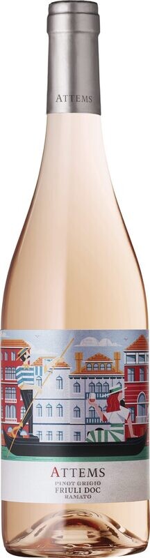 PINOT GRIGIO RAMATO 2021 DOC Rose' Attems  friuli Bianco Doc 750ml